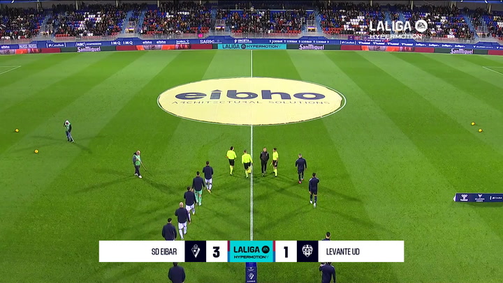 Eibar 3-1 Levante: resumen y goles | LaLiga Hypermotion (J17)