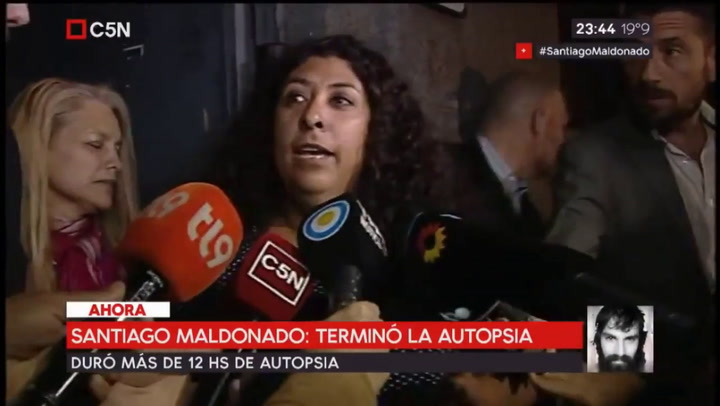 Santiago Maldonado: terminó la autopsia