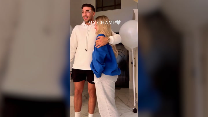 Molly-Mae lovingly greets Tommy Fury home after victory against Jake Paul