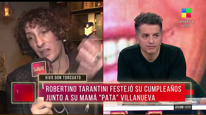 Robertino Tarantini dio una nota a LAM (América TV) y habló sobre la salud de su madre Pata Villanueva