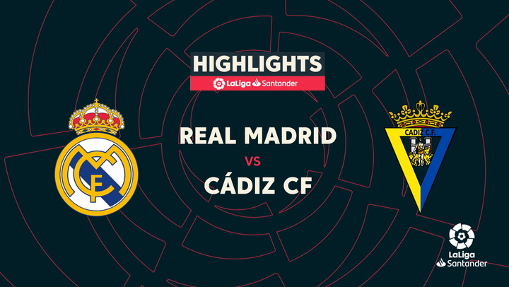 LaLiga (J14): Resumen y goles del Real Madrid 2-1 Cádiz