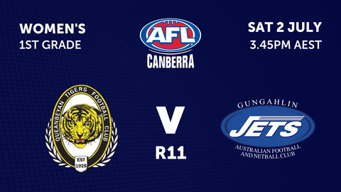 Queanbeyan Tigers Football Club - AFL Canberra Women v Gungahlin Jets Football Club - AFL Canberra Womens