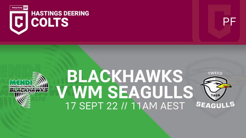 Townsville Blackhawks U21 - HDC v Wynnum Manly Seagulls U21 - HDC