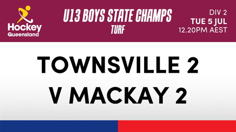 5 July - Hockey Qld U13 Boys State Champs - Day 3 - Townsville 2 V Mackay 2