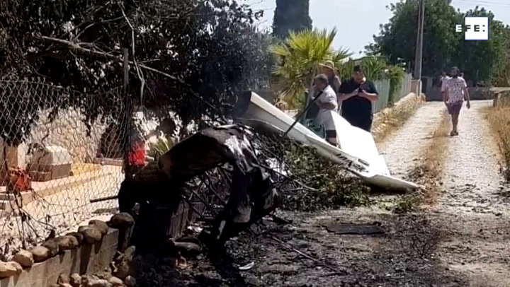 7 muertos tras chocar un helicóptero y un ultraligero en Mallorca - Fuente: EFE