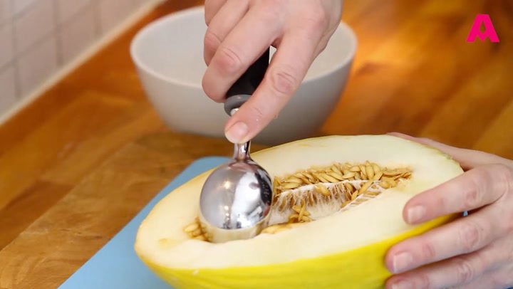 Veckans bästa tips - Gröp ur en melon med glasskopa