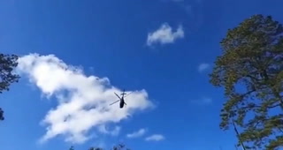 En helicóptero Jorge Cálix abandona área social de Bosques del Zambrano