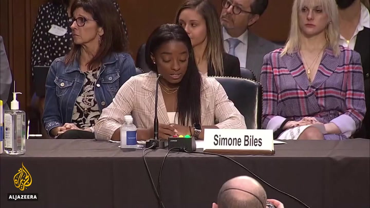 Simone Biles blames 'entire system' for enabling Larry Nassar abuse