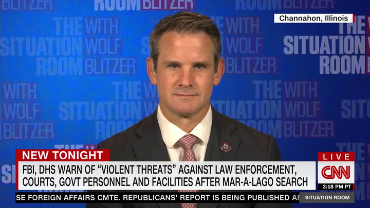 Kinzinger: Trump 'Absolutely, 100%' Inciting His Supporters to Threaten Law Enforcement