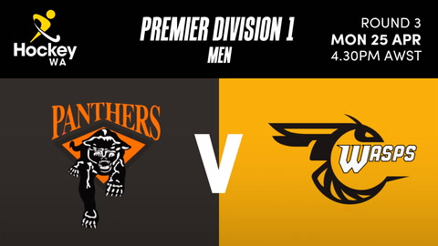 25 April - Hockey WA PL Mens - R3 - Panthers v Wasps