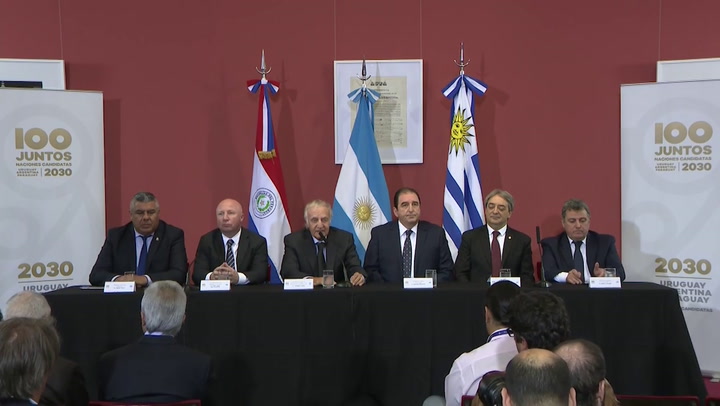 Presentaron oficialmente la candidatura de Argentina, Uruguay y Paraguay para el Mundial 2030