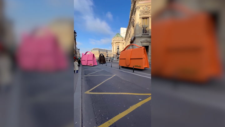 Jacquemus send giant bags racing down streets of Paris