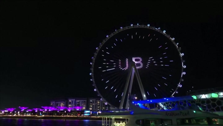 Dubai Eye: World's largest ferris wheel opens with spectacular lights and fireworks show