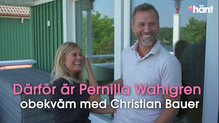 Därför är Pernilla Wahlgren obekväm med Christian Bauer