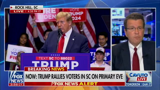 Moment Fox News takes Trump off air to clarify South Carolina speech