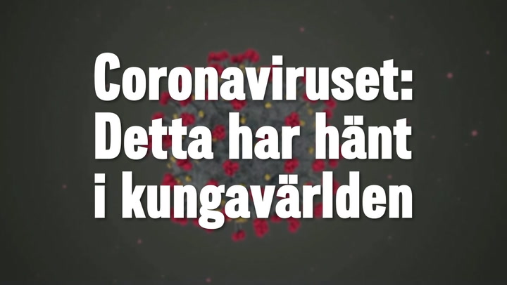Coronaviruset: Detta har hänt i kungavärlden