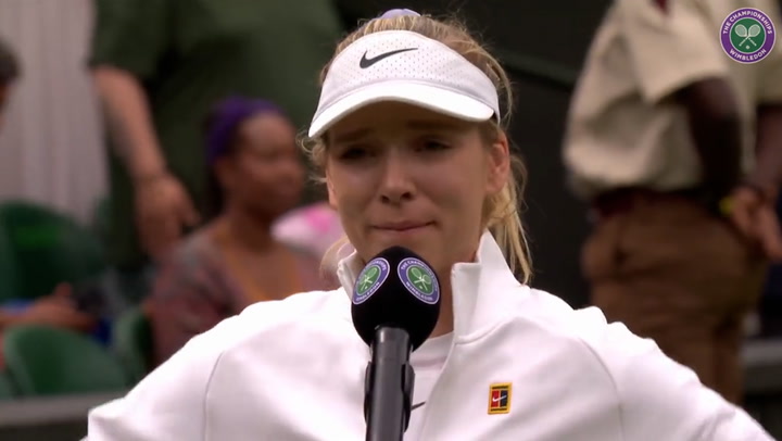 Katie Boulter cries as she dedicates Wimbledon win to grandmother who died two days ago