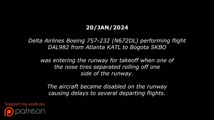El audio del tenso momento en que los pilotos notan que el Boeing 757 perdió un neumático en la pista