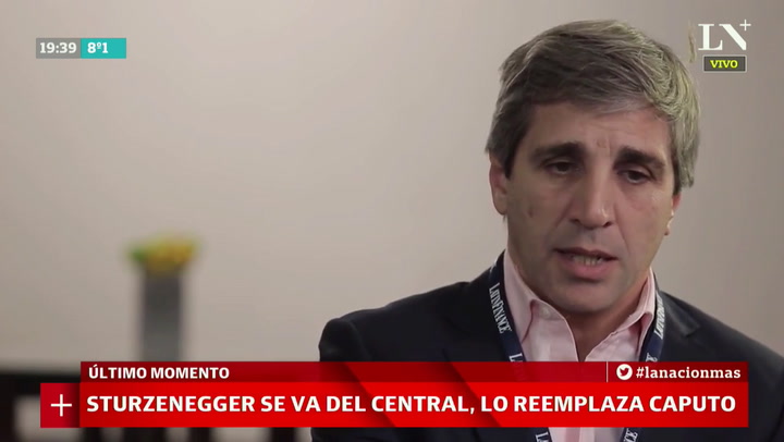 Luis Caputo es el nuevo presidente del Banco Central