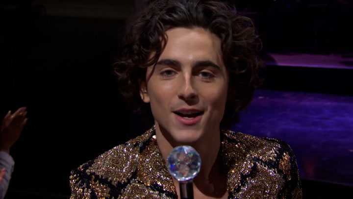 Timothée Chalamet sings about ends of actor strike as Wonka during SNL monologue