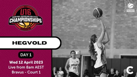 12 April - Basketball QLD Girls State Championships - Bravus Court 1 - Day 1 - Live from 8 AM