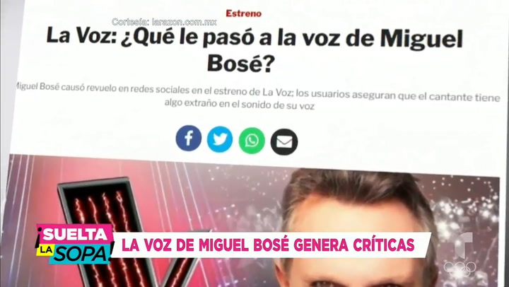 Fuertes críticas contra Miguel Bosé