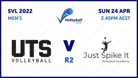 24 April - Sydney Volleyball League - R2 - UTS Black v Just Spike It