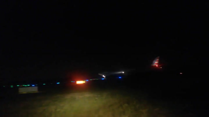 Ezeiza: un avión de American Airlines aterrizó de emergencia