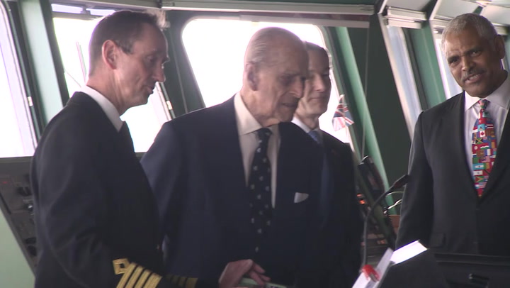 HRH Prince Phillip Visits Cunard's Fleet