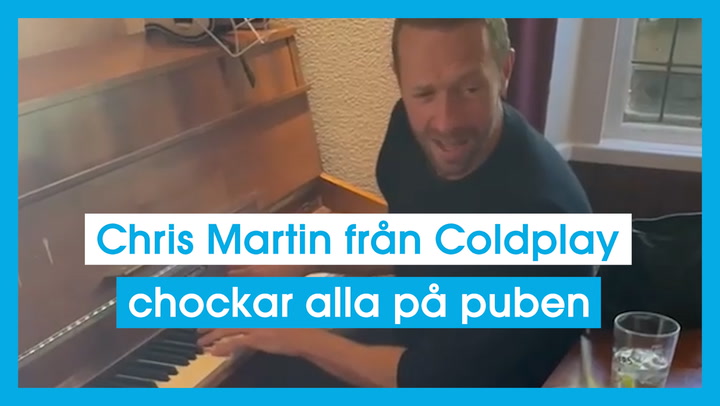 Chris Martin från Coldplay chockar alla på puben