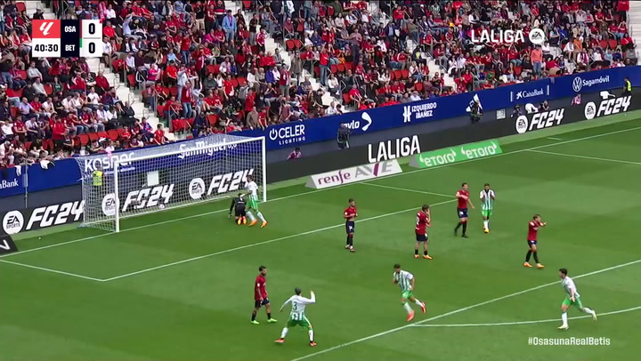 Gol de Ayoze P�rez (0-1) en el Osasuna 0-2 Betis