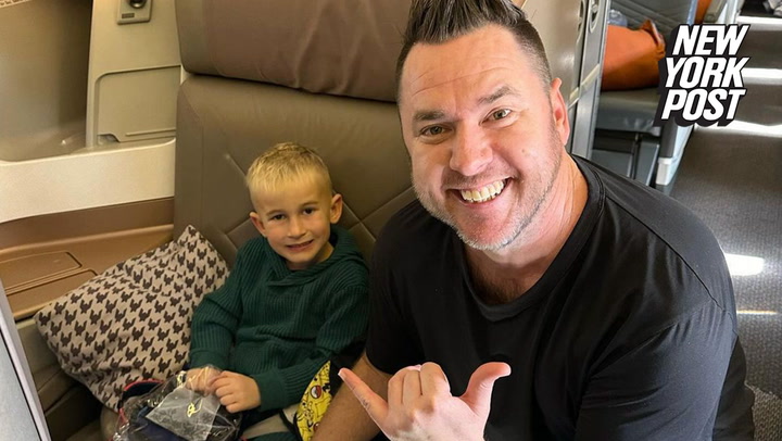 Dad's video of flight attendant feeding 5-year-old son met with backlash