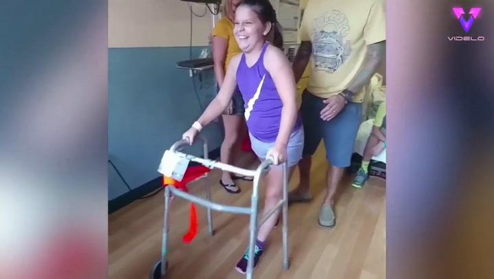 La increíble recuperación de la movilidad de una nena tras sufrir una lesión cerebral