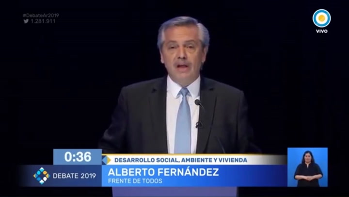 El discurso del candidato a presidente Alberto Fernandez con respecto al medio ambiente