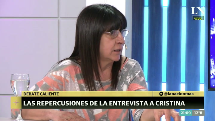 Diana Conti habló sobre el llanto de Cristina en la entrevista con Novaresio