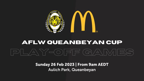 26 February - Day 2 Part 1 - AFL Queanbeyan Cup - Live Stream - 9AM