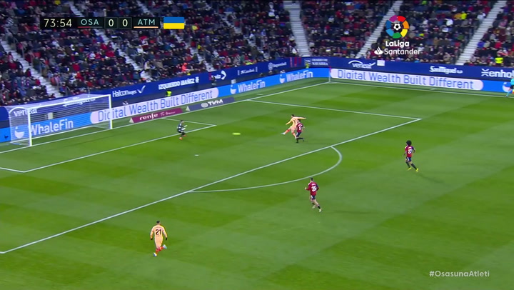 Gol de Saul (0-1) en el Osasuna 0-1 Atlético de Madrid