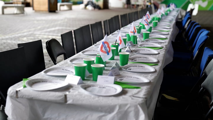 Empty Platinum Jubilee party table is set to remember the 72 victims of Grenfell Fire