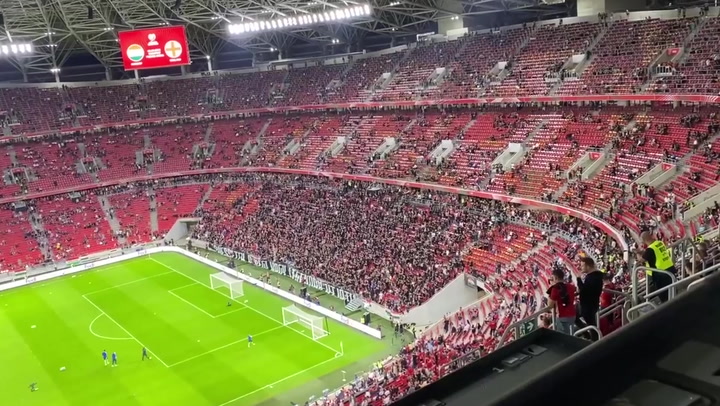 England players booed by Hungary fans