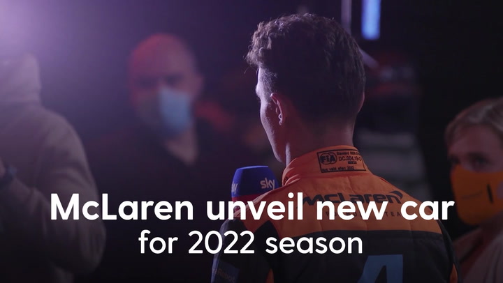 Lando Norris and Daniel Ricciardo at 2022 McLaren season launch