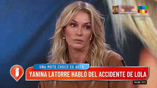 Yanina Latorre habló tras el accidente de su hija