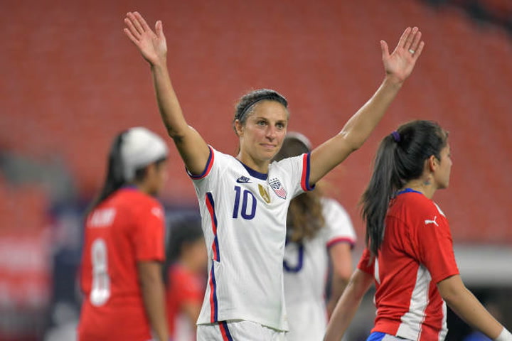 Carli Lloyd signs off international career with 6-0 win over South ...