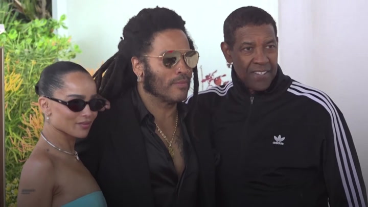 Lenny Kravitz joined by daughter Zoe as he receives star on Hollywood Walk of Fame