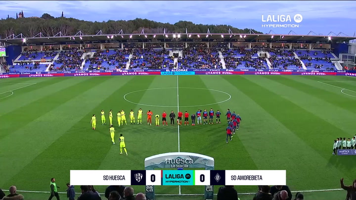 S.D. Huesca 0-0 SD Amorebiea : resumen y goles | LaLiga Hypermotion (J27)
