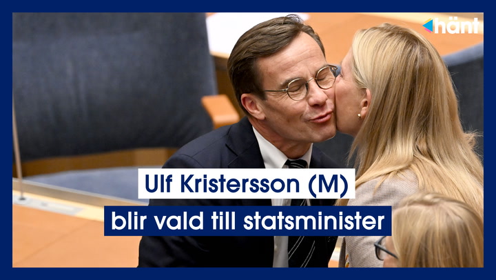 Ulf Kristersson blir vald till statsminister