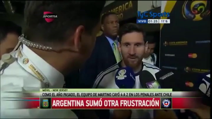 La renuncia de Messi a la Selección en 2016
