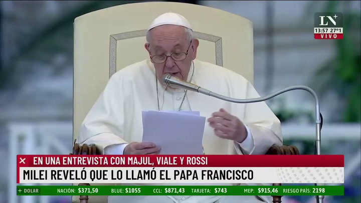 Javier Milei invitó al papa a la Argentina; Francisco llamó al presidente electo