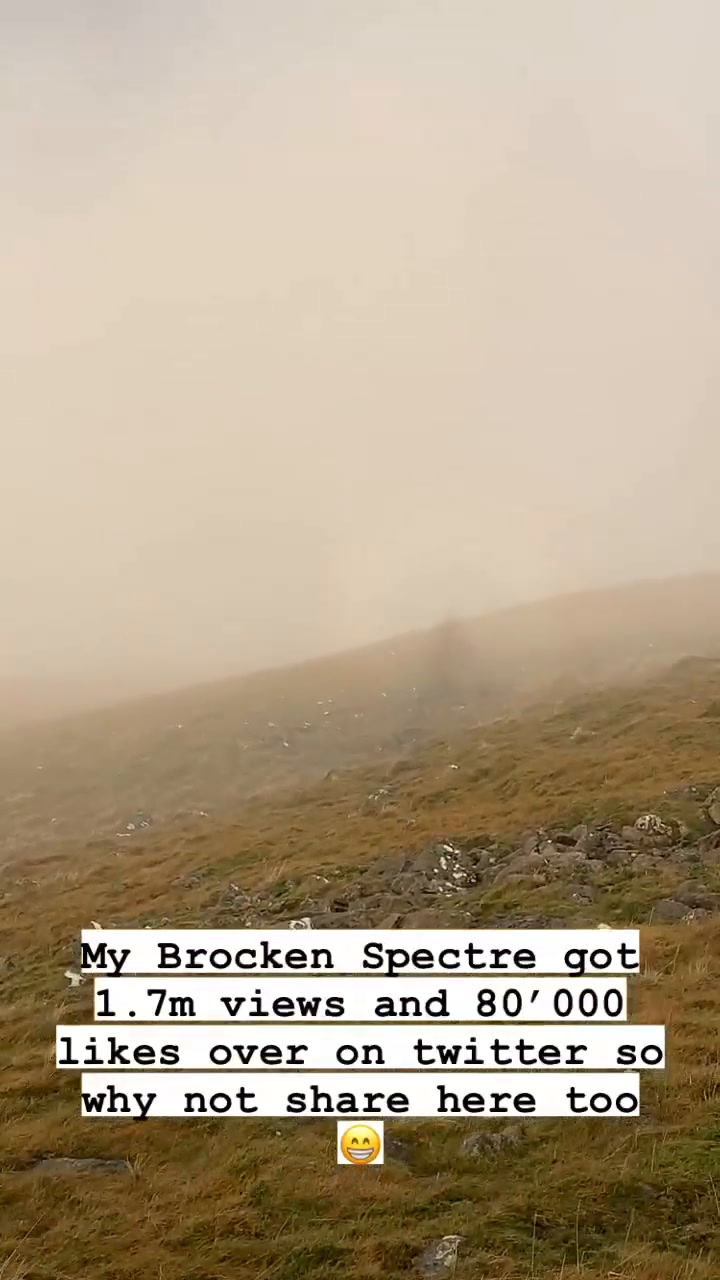 Un excursionista avistó un espectro de Brocken en Reino Unido