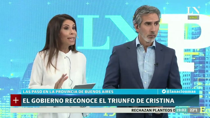 El Gobierno reconoce el triunfo de Cristina Kirchner