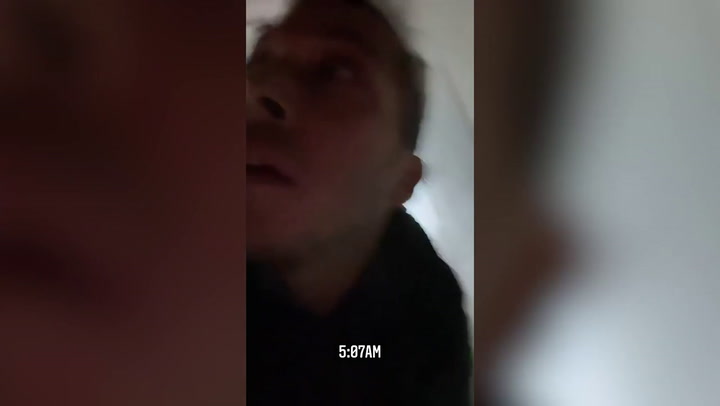 El youtuber Alex Tienda documentó uno de los bombardeos en Ucrania